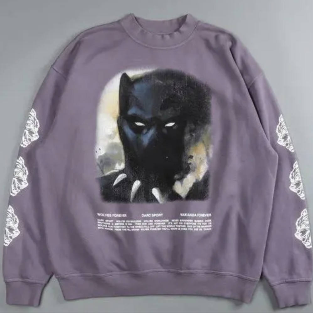 Darc Sport Marvel Heros Black Panther Crewneck